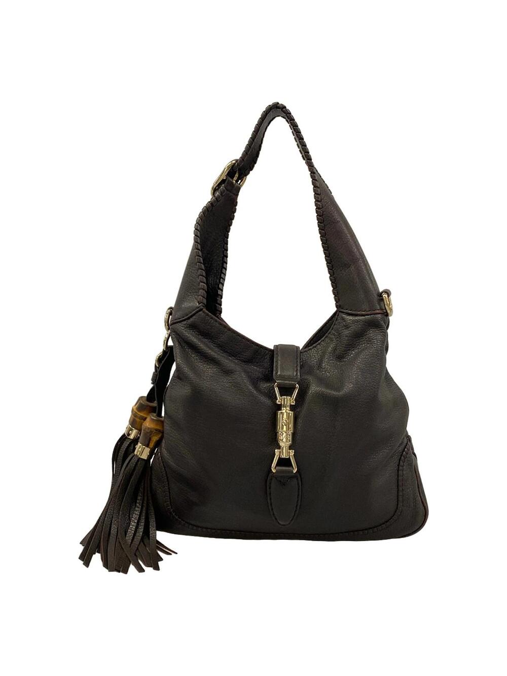 Gucci New Jackie Dark Brown Leather #346074G93B